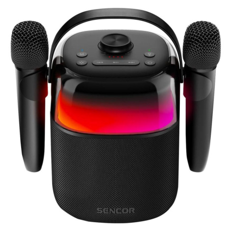 Sencor - LED RGB Reproduktor s bezdrátovými mikrofony 35W 8000 mAh IPX5 černá 35059728