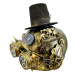 Maska Steampunk s kloboučkem