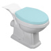 AQUALINE ANTIK WC kombi mísa, 35x72 cm, zadní/spodní odpad, bílá AK107-432