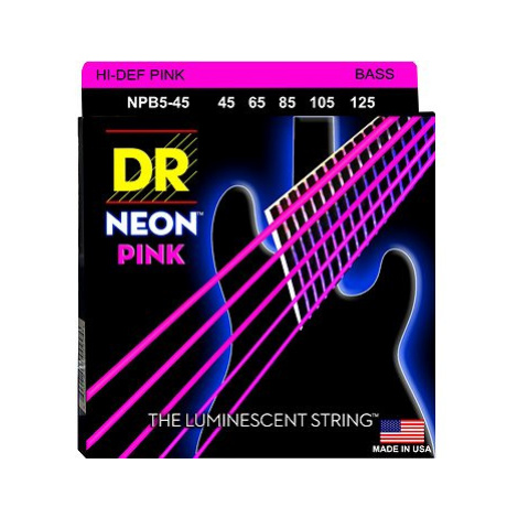 DR Strings Neon Pink NPB5-45