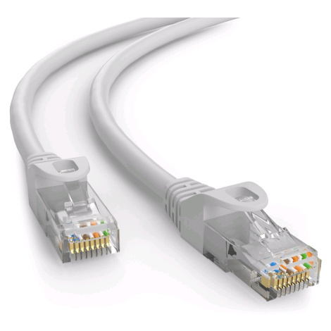 C-TECH kabel UTP, Cat6, 15m, šedá - CB-PP6-15