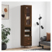 vidaXL Skříň highboard hnědý dub 34,5 x 34 x 180 cm kompozitní dřevo