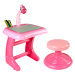 mamido  Dětský interaktivní stoleček s projektorem růžový