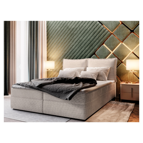 MSL Kontinentální čalouněná postel LOTO (160 x 200 cm) Barva látky: POSO 100