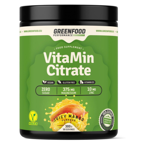 GreenFood Performance VitaMin Citrate Juicy mango 300 g GreenFood Nutrition