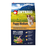 ONTARIO Puppy Medium Lamb & Rice 6,5 kg