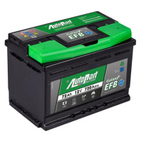 AUTOPART Autobaterie Galaxy EFB 72 Ah 12V, pro start-stop systém, 278x175x190 mm