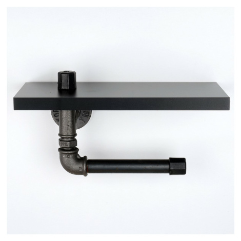 Držák toaletního papíru Boruraf 239, černá/stříbrná Hanah Home