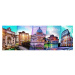 TREFL PUZZLE Panoramatické foto Itálie koláž skládačka 66x23,5cm 500 dílků