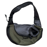 Vsepropejska Travel taška pro psa přes rameno Barva: Tmavě zelená, Dle váhy psa: do 3,5 kg
