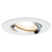 PAULMANN Vestavné svítidlo LED Nova kruhové 1x7W GU10 bílá mat chrom nastavitelné 929.03 P 92903