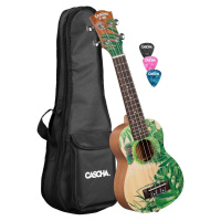 Cascha HH 2602 Art Series Sopránové ukulele Leafy