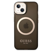 Guess Translucent MagSafe kryt iPhone 14 černý