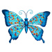 Signes Grimalt Ozdoba Na Zeď Motýlů Modrá