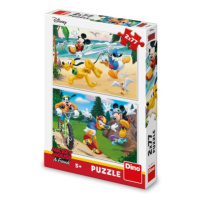 Puzzle Mickey sportuje 2x77 dílků DINO