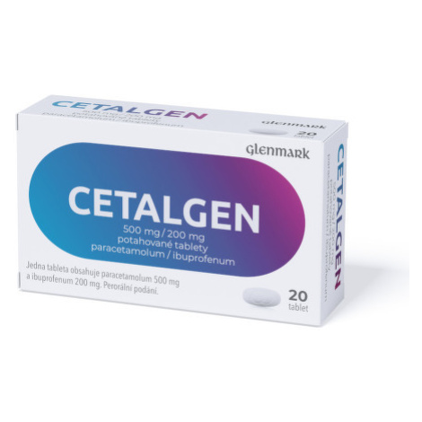 CETALGEN 500MG/200MG potahované tablety 20 II