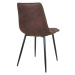 Norddan Designová židle Dominik tmavě hnědá