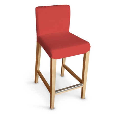 Dekoria Potah na barovou židli Hendriksdal , krátký, červená, potah na židli Hendriksdal barová,