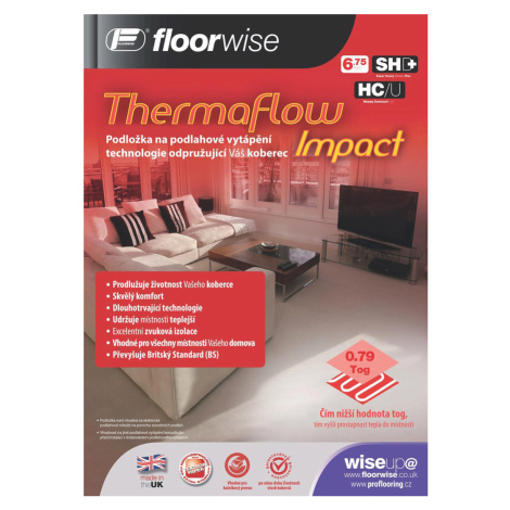 Floorwise Podložka pod koberec Floorwise Thermaflow Impact - 133x824 (role 11 m2) cm