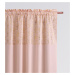 Dekorační vzorovaný závěs s řasící páskou BELISA TAPE růžová 140x250 cm (cena za 1 kus) MyBestHo
