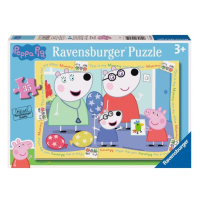 Puzzle Prasátko Peppa s kamarádkou 35 dílků