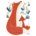 Arch samolepek 30x42 cm Fox Family – Lilipinso