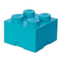 LEGO úložný box 4 - azurová