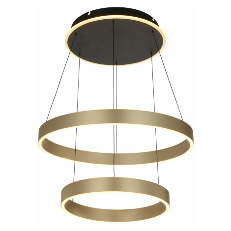 GeeTi Závěsné svítidlo Marling 80W 8000lm 3000K černá / zlatá