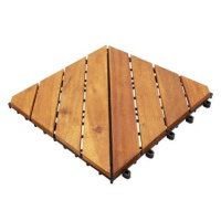 SHUMEE Terasové dlaždice 30 × 30 cm, 20 ks, masivní akáciové dřevo, hnědé