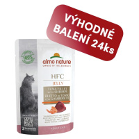 Almo Nature HFC Jelly - Tuňák a krevety v želé 55g výhodné balení 24ks