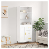 vidaXL Skříň highboard bílá 69,5 x 34 x 180 cm kompozitní dřevo