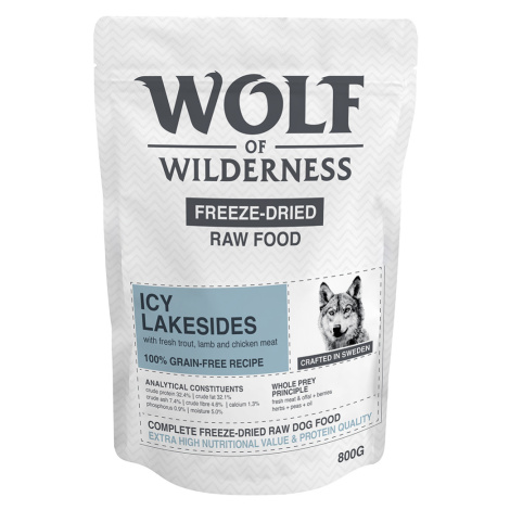 Wolf of Wilderness "Icy Lakesides" jehněčí, pstruh a kuře - 800 g
