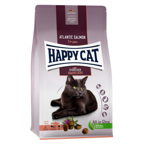 Happy Cat Sterilised Adult atlantský losos 2 × 10 kg