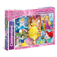 Clementoni: Puzzle 104 ks Brilliant - Princesses