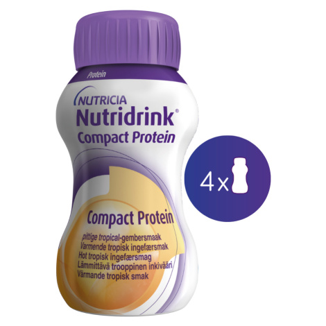 Nutridrink Compact Protein s příchutí hřejivého zázvoru 4x125 ml