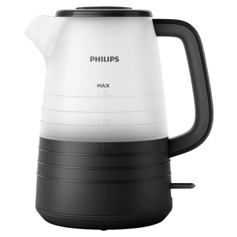 Rychlovarná konvice Philips HD9334/90 / 1,5 l / 2200 W / matná / černá / bílá