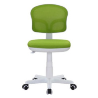 DALENOR Dětská židle Honey, textil, bílá podnož / zelená