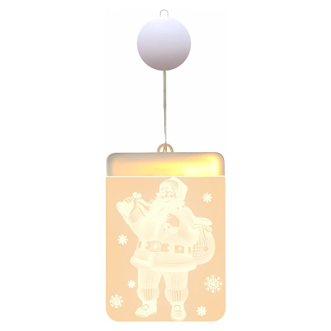 Verk 26016 Závěsná vánoční 3D LED dekorace - Svítící Santa Claus