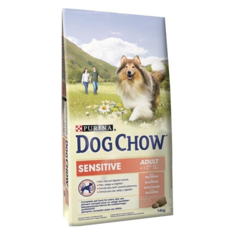 Purina Dog Chow Adult Sensitive Salmon&Rice 14kg sleva