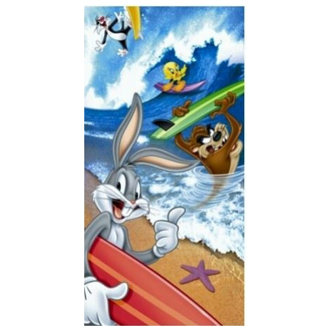 VER Froté osuška Bugs Bunny na surfu