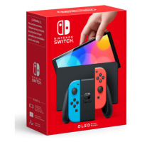 Nintendo Switch (OLED) Modrá/červená