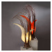 Woru Bunga stolní lampa v květinovém tvaru, oranžová