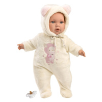 LLORENS - 14208 BABY JULIA - realistická panenka miminko s měkkým látkovým tělem - 42 cm