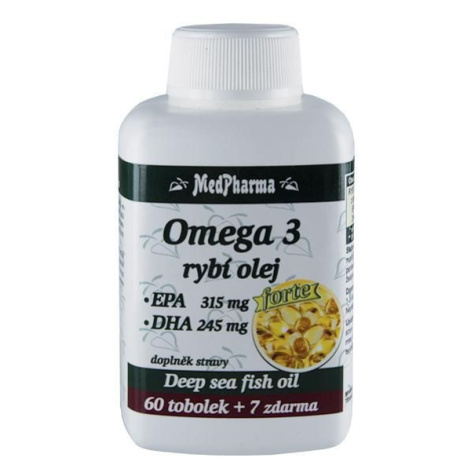 Medpharma Omega 3 rybí olej Forte 67 tobolek