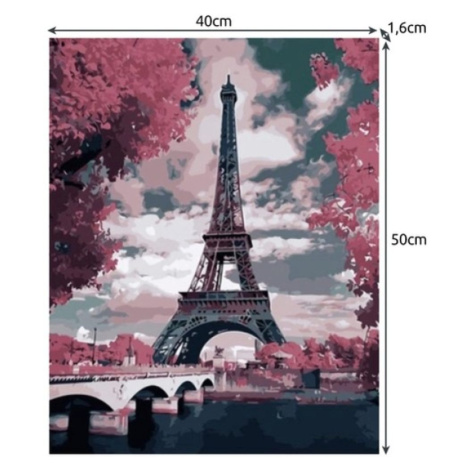 Popron.cz Kreativní malování podle čísel 40 x 50 cm - Eiffelova věž