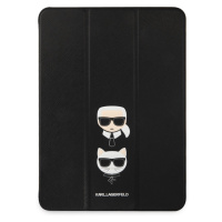 Pouzdro na tablet Karl Lagerfeld and Choupette Head Saffiano KLFC11OKCK pro Apple iPad Pro 11, č