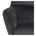 Dkton Designové relaxační křeslo Nansi tmavě šedé