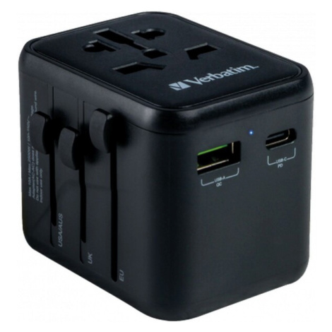 VERBATIM Universal Travel Adapter UTA-02 Cestovní adapter Černá