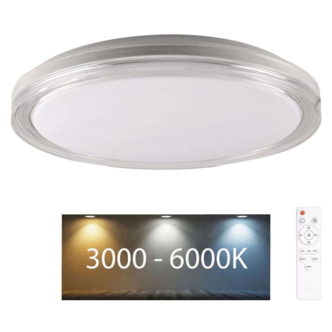 LED Stmívatelné koupelnové stropní svítidlo CASSANDRA LED/72W/230V IP44 + DO Donoci