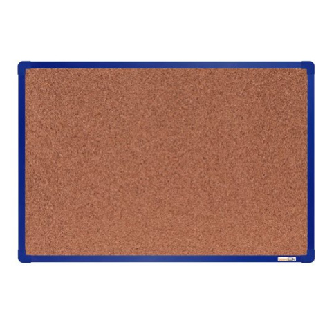 boardOK Korková tabule s hliníkovým rámem 60 × 90 cm, modrý rám